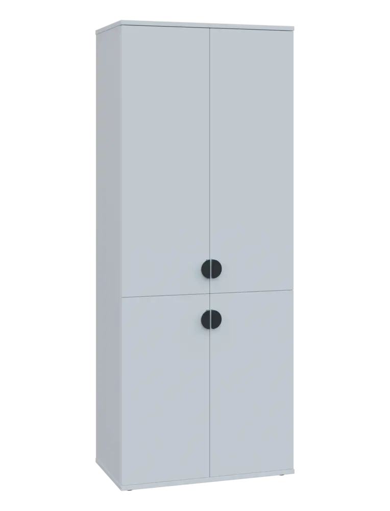 TN 5 - 74D kancelářská skříň, 4-dveřová, 1822x720x400, bílá